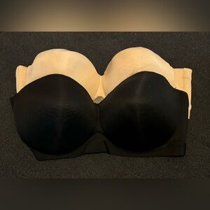 Two Casique Strapless smoothing bras